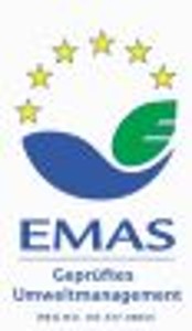 EMAS Umweltzertifikat der Europäischen Union für nachhaltiges Umweltmanagement